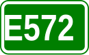 Zeichen der Europastraße 572