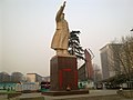 Stytta af Mao Zedong í Zhengzhou borg í Henan héraði.