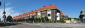 Woningen aan de Paterswoldseweg aan de westrand van de Grunobuurt, ontworpen door Kazemier & Tonkens (2010)