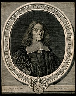 Gravuraĵo Antoine Vallot (1663) fare de G. Vallet laŭ A. Paillet