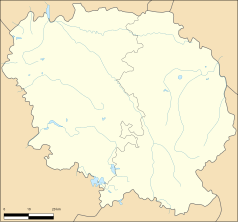 Mapa konturowa Creuse, po prawej znajduje się punkt z opisem „Les Mars”