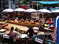 Marché flottant à Damnoen Saduak, Province de Ratchaburi, Thaïlande.