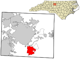 Location in Guilford County and the state of North Carolina.