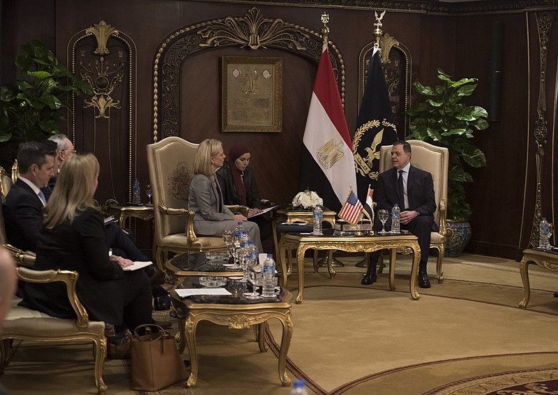 File:Kirstjen Nielsen meets with Sherif Fathi in Cairo.jpg