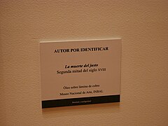 La muerte del justo, cuadro de la segunda mitad del siglo XVIII 05 (ficha).jpg