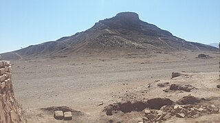 Zoroastrian crypt, Tower of Silence in Cham, Iran, monument 6312 (2).jpg