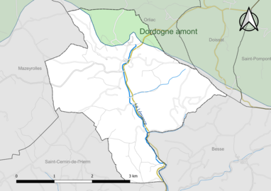 Carte en couleur présentant le(s) SAGE couvrant le territoire communal