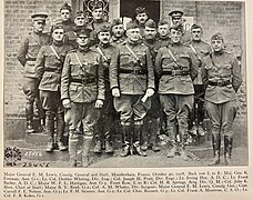 30th Infantry Division Commanding General E. M. Lewis and Staff Montbrehain, France 20 October 1918