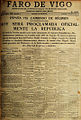 15 de abril de 1931, Proclamação da Segunda República Espanhola.