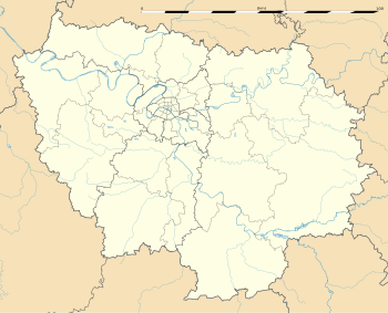 Localisation des équipes franciliennes 2022-2023 de la ligue