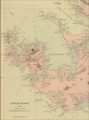 Old map of Weddell Island featuring Quaker Harbour