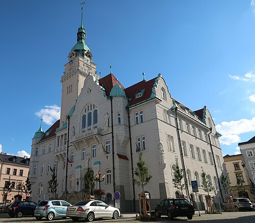 Hôtel de ville sur la place de la Paix à Šumperk