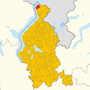 Poziția localității Tronzano Lago Maggiore