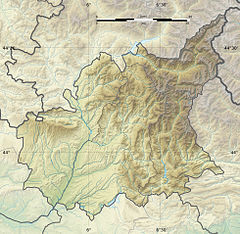 Mapa lokalizacyjna Alp Górnej Prowansji