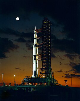 Den første Saturn V ved Apollo 4