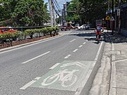 Shared roadway along Elpidio Quirino Avenue in Davao City