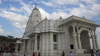 white marble Hindu temple