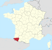 Làg vum Departement Pyrénées-Atlantiques in Frànkrich