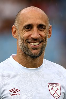 Pablo Zabaleta a West Ham Unitedben 2019-ben