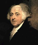 Vicepresident John Adams uit Massachusetts Federalistische Partij