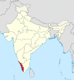 Kerala – Localizzazione