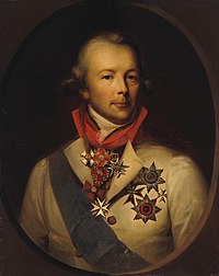 Peter Ludwig von der Pahlen (1745–1826) with the Order of Saint Lazarus knight cross