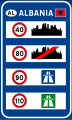 General speed limit (installed at national borders)