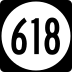 State Route 618 marker