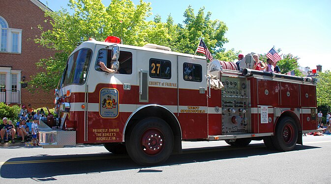 E-One fire truck from Fairfax County