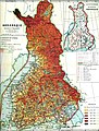 Suomen suuriruhtinaskunnan kartta vuodelta 1900.