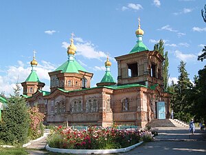 The کلیسای ارتدوکس روسی Holy Trinity Cathedral in Karakol