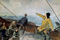 Leiv Eirikson Discovering America by Christian Krohg (1893)