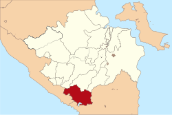 Location in South Sumatra