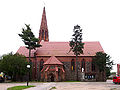 Church from the north, with the chapel