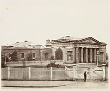 Darlinghurst Courthouse, pictured in 1872, a seat of the District Court