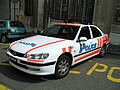 Peugeot 406 -poliisiauto Sveitsissä.