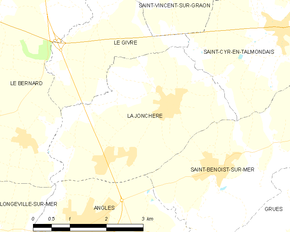 Poziția localității La Jonchère