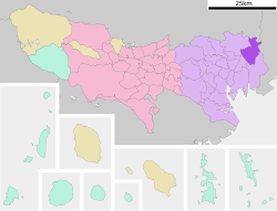 Location of Katsushika