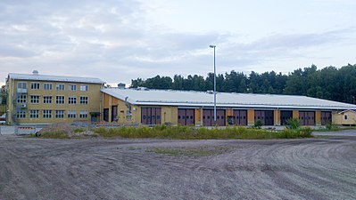 Före detta Miloverkstaden tillhörande Uhreg M.