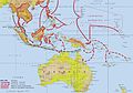 Image 23The Japanese advance through the Malay Barrier in 1941–1942 and feared offensive operations against Australia. (from Military history of Australia during World War II)