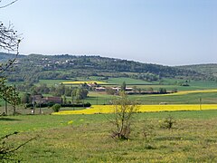 Plaine au pied de Villemus, dans le sud-ouest.