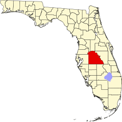 Karte von Polk County innerhalb von Florida