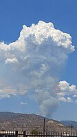 Bobcat Fire 20 minutes after its ignition, above Azusa, CA, Sept. 6, 2020