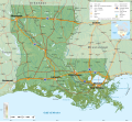 Image 17Geographic map of Louisiana (from Louisiana)