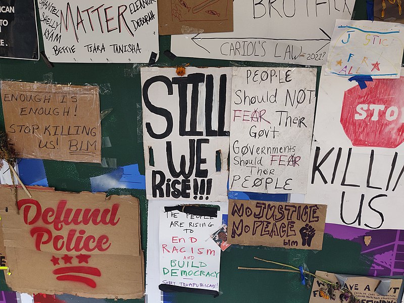 File:Signs and poster from black lives matter protests 5.jpg