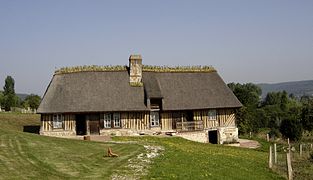 Une chaumière à Saint-Sulpice-de-Grimbouville.