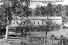 Ashworth's Blanket Mill, showing millrace in rear