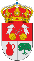 Representación heráldica del blasón aprobáu