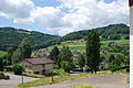 Blick auf das Dorf von der Kirche aus