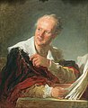 ca 1769 : Jean-Honoré Fragonard, Grasse, 1732– Paris, 1806, Portrait de Denis Diderot, Musée du Louvre.